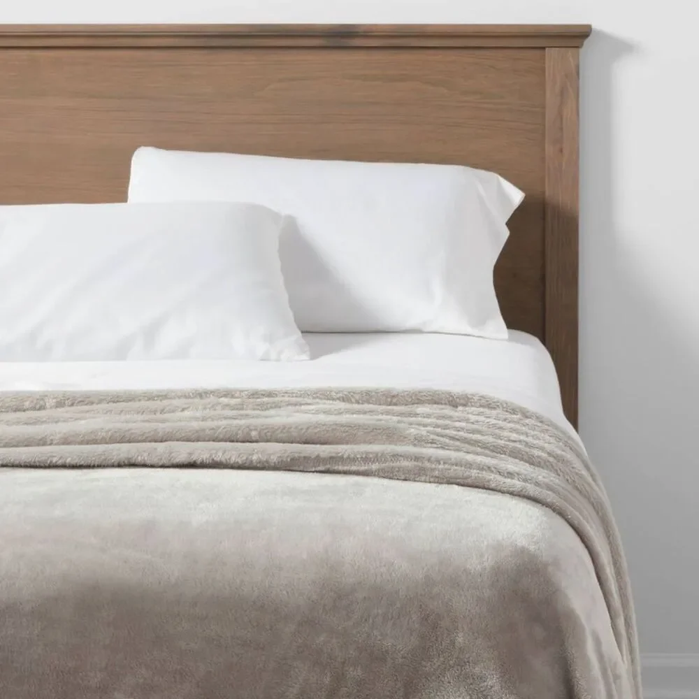 Threshold - King Microplush Bed Blanket Gray - Threshold Gray